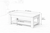 InnoFur Prado Lift up Coffee Table With extra Storage