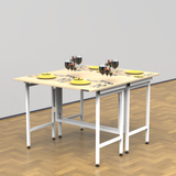 InnoFur Aplos Double Folding Utility, Dining Table