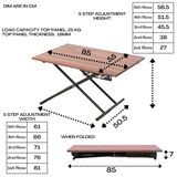 InnoFur Karry Foldable Height Adjustable Coffee/Center Table