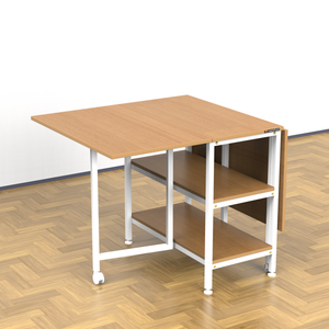 InnoFur Forio Folding Dining Table with Storage