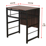InnoFur Dolf Folding Dining Table cum Microwave Rack with Storage