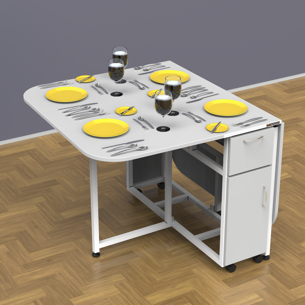 InnoFur Forito Folding Dining Multipurpose Table for Home