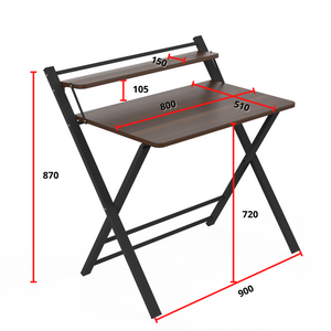 InnoFur Meleti Folding Study Desk | Foldable Office Table | Adjustable Laptop Cum Big Computer Table