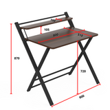 InnoFur Meleti Folding Study Desk | Foldable Office Table | Adjustable Laptop Cum Big Computer Table