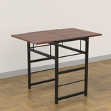 InnoFur Dolf Folding Dining Table cum Microwave Rack with Storage