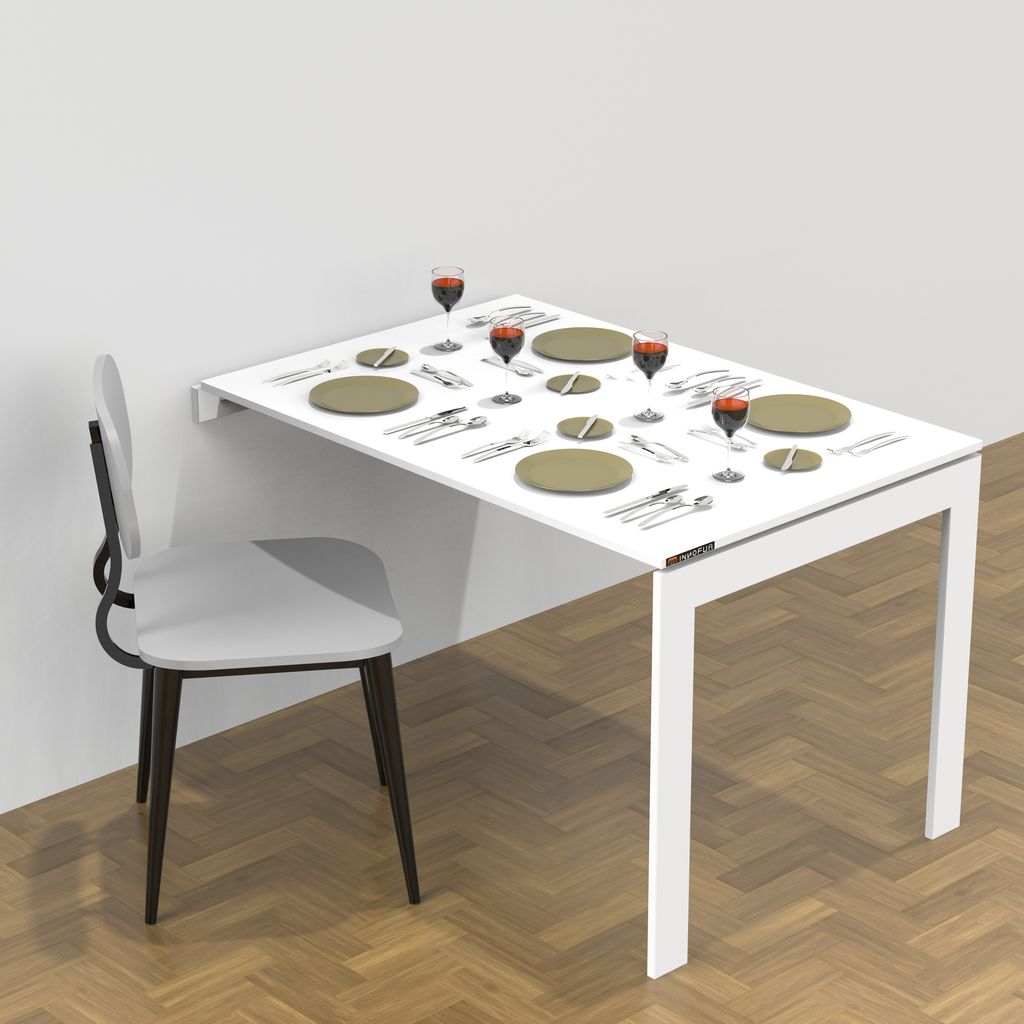 InnoFur Alice Wall Mounted Folding Dining, Study, Utility Table
